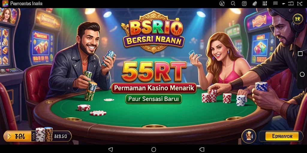 Tampilan screenshot 55RT yang menampilkan permainan Kasino yang seru.