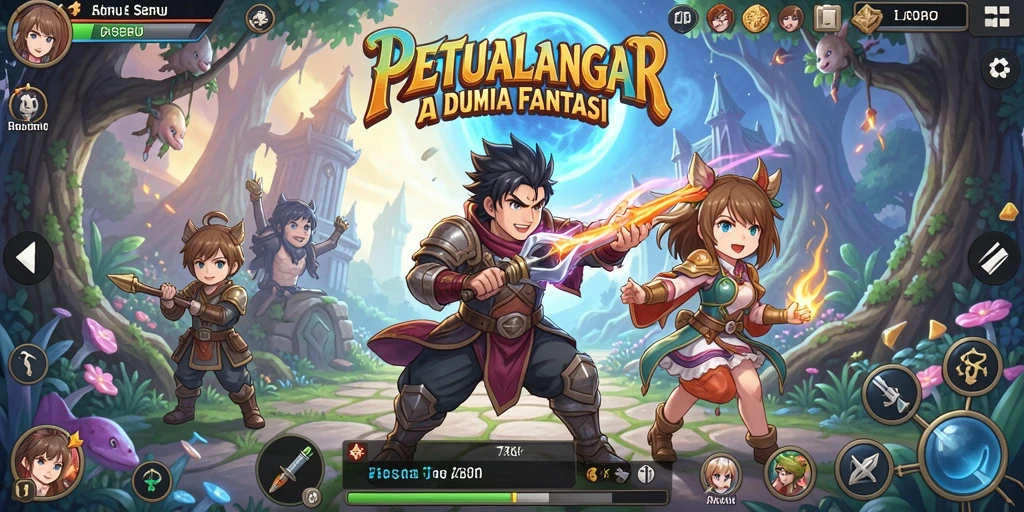 Screenshot 73K menampilkan momen epik pertarungan karakter anime.