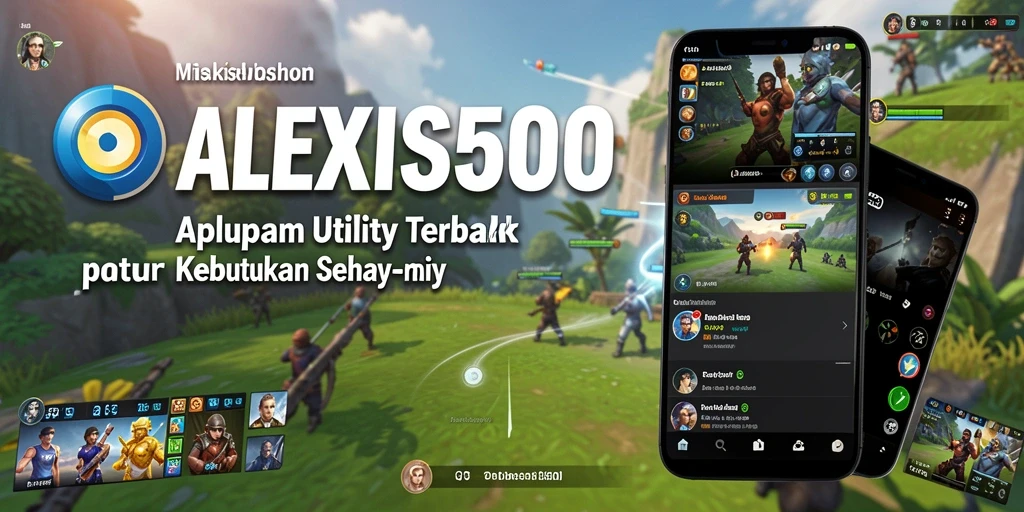 Tampilan antarmuka utama ALEXIS500 yang bersih dan fungsional.