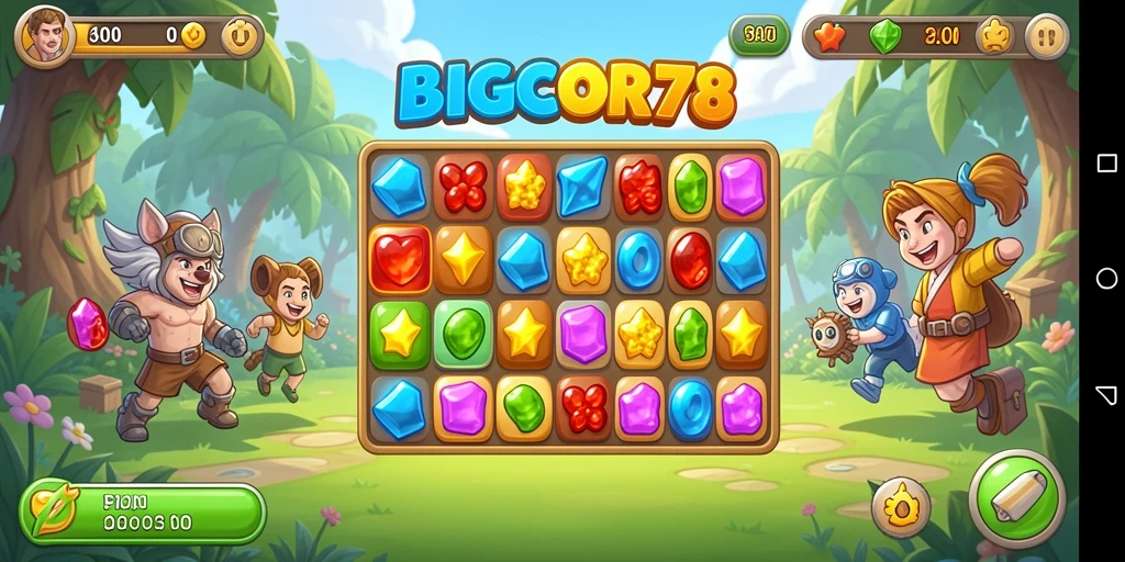 Tampilan gameplay seru dalam <strong>BIGCOR78</strong> dengan grafis menawan.
