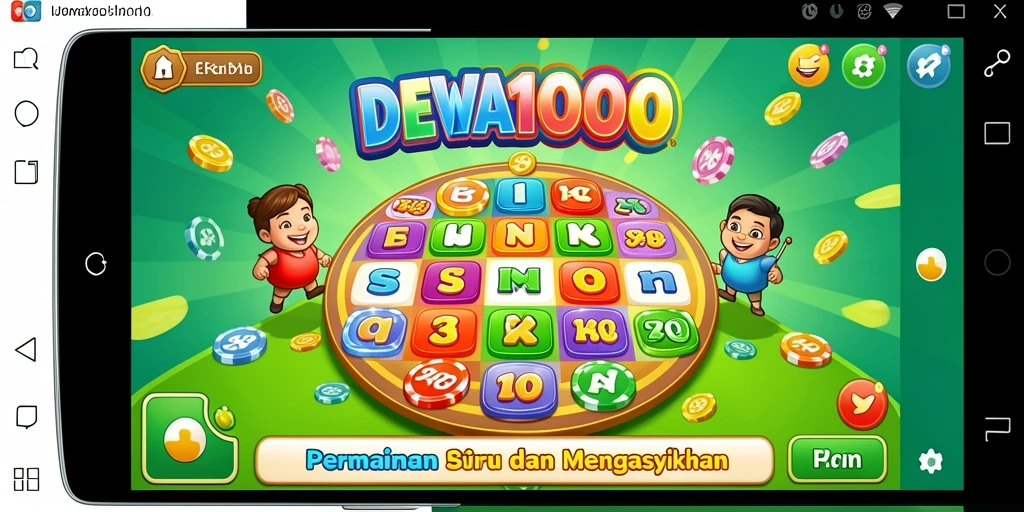 Tangkapan layar gameplay DEWA1000 yang menunjukkan keseruan bermain Bingo.