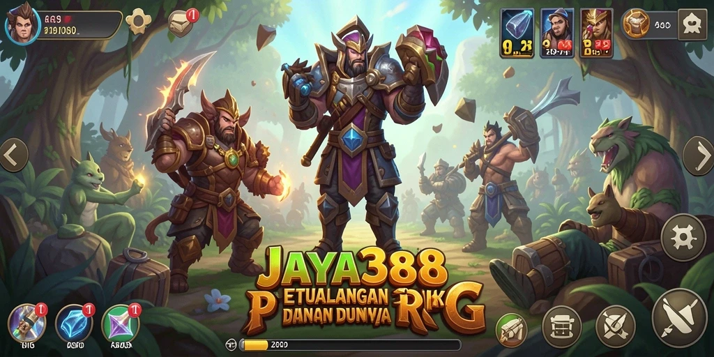 Tampilan gameplay <strong>JAYA388</strong> yang epik dan penuh aksi.