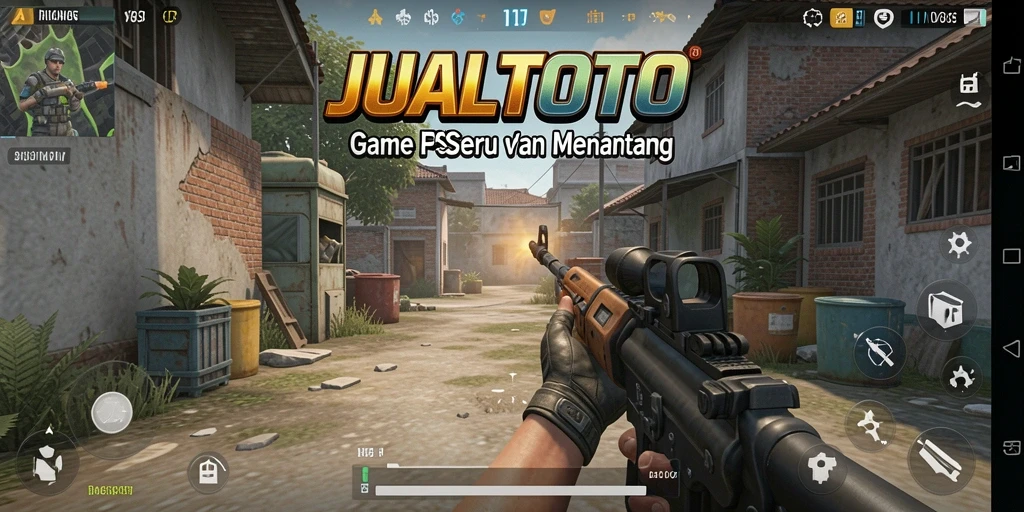 Gameplay seru JUALTOTO dengan aksi tembak-menembak yang menegangkan.