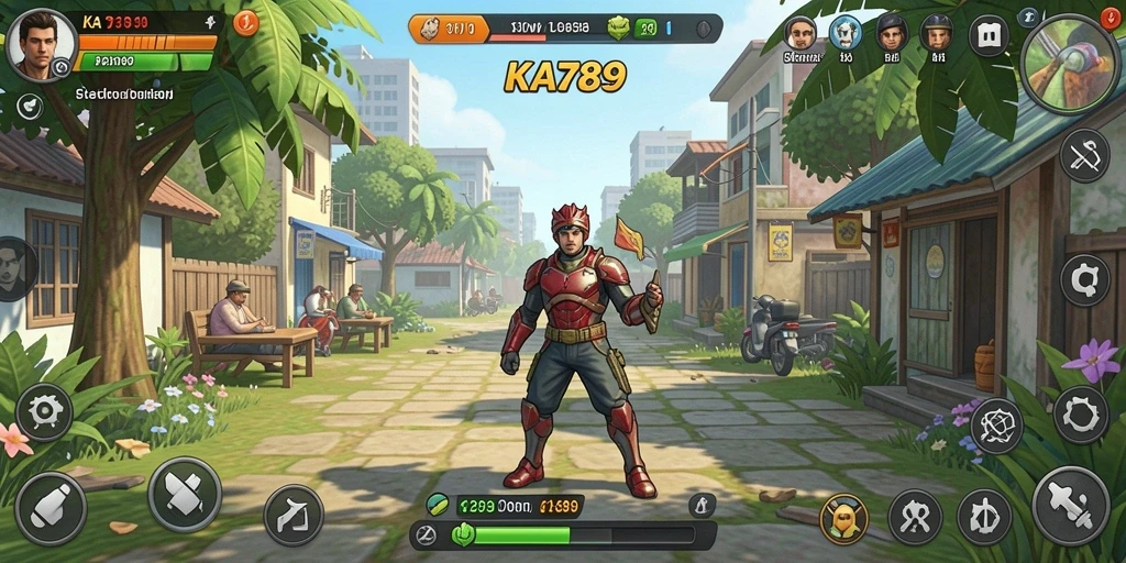Tampilan gameplay KA789 yang menggambarkan aksi simulasi kehidupan.