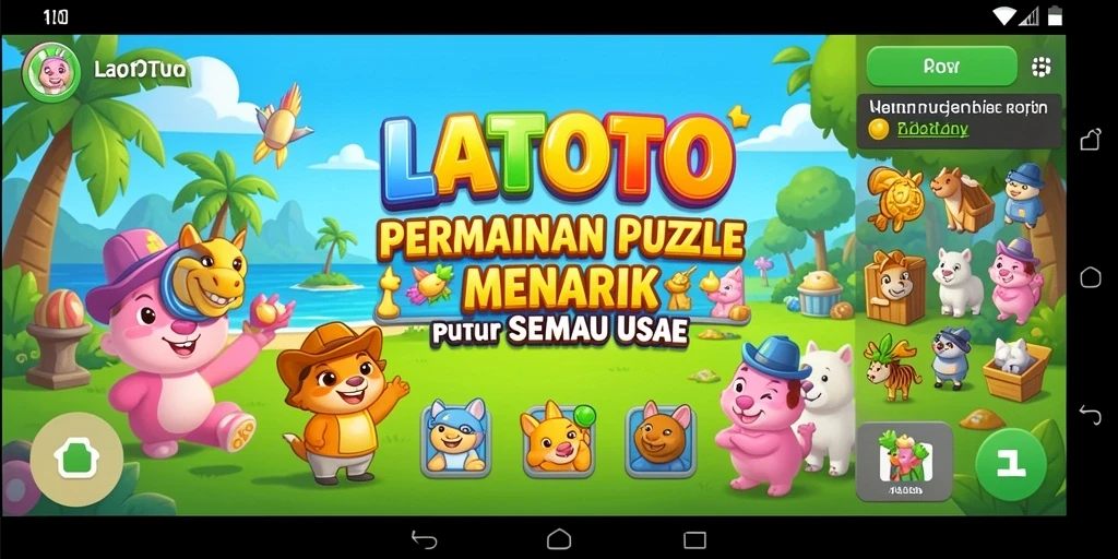 Tampilan gameplay LATOTO dengan teka-teki yang menantang dan menarik.