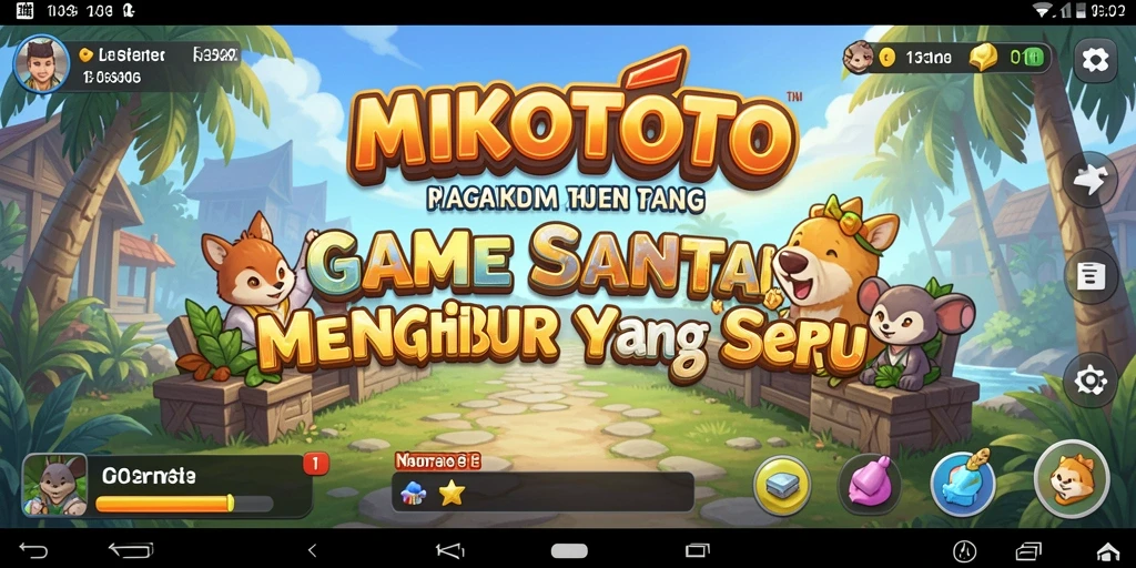 Tampilan gameplay MIKOTOTO yang ceria dan menarik.