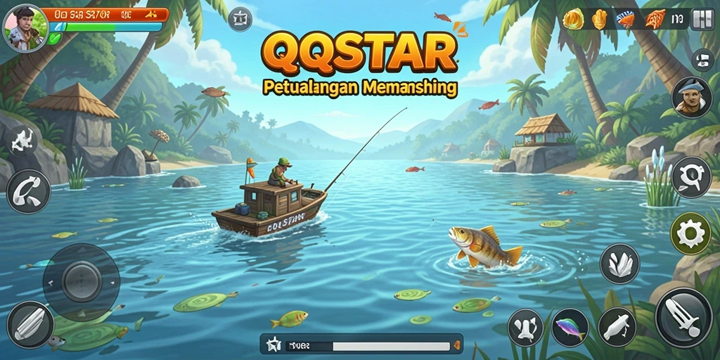 Tangkapan ikan besar dan gameplay seru dalam QQSTAR.
