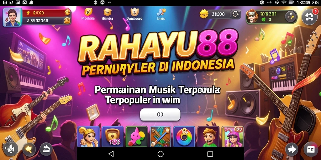 Tampilan gameplay RAHAYU88 yang penuh warna dan energik.