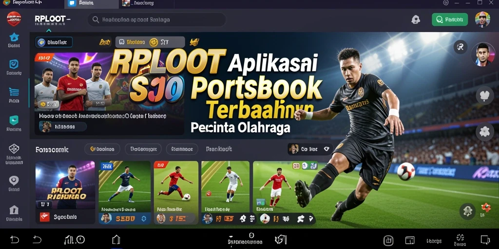Screenshot gameplay RPLOOT yang menunjukkan fitur taruhan langsung.