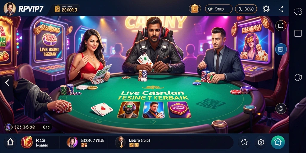 Gameplay seru dan interaktif di RPVIP7 Live Casino.