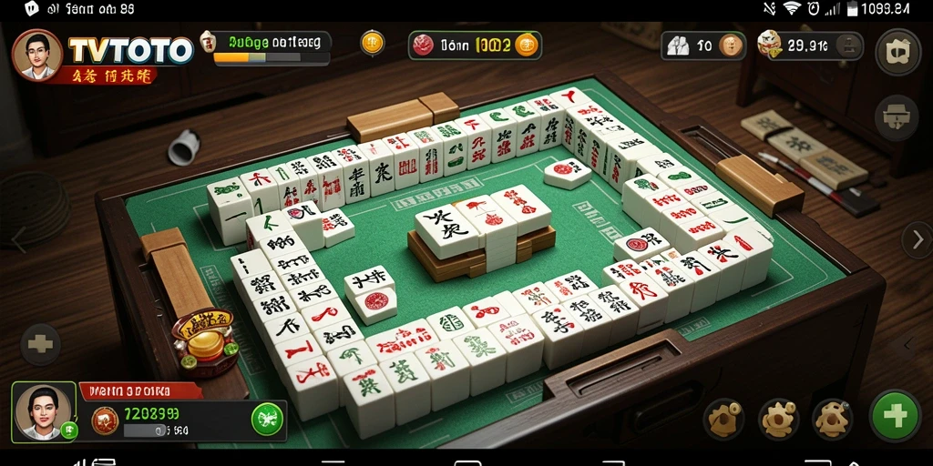 Screenshot TVTOTO menampilkan aksi memukau dalam permainan Mahjong.